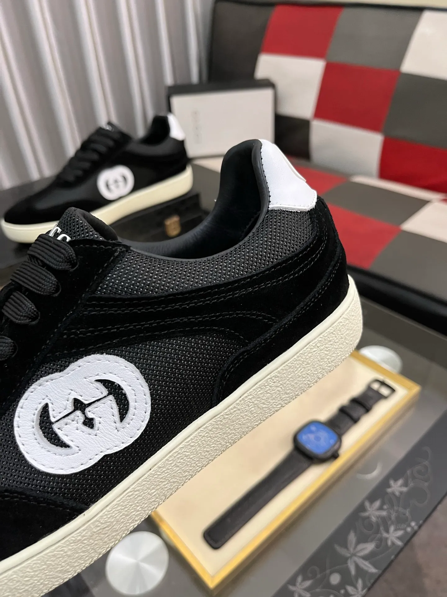 Men's shoes 💰400⌚️⌚️《GUCCI》The latest hot-selling casual shoes, top brand [seduce] luxury~purchase, top~quality. Products sold at the counter [strong] Original embossed calfskin fabric ➕ Comfortable sheepskin lining, code number: 38-443️⃣colors available